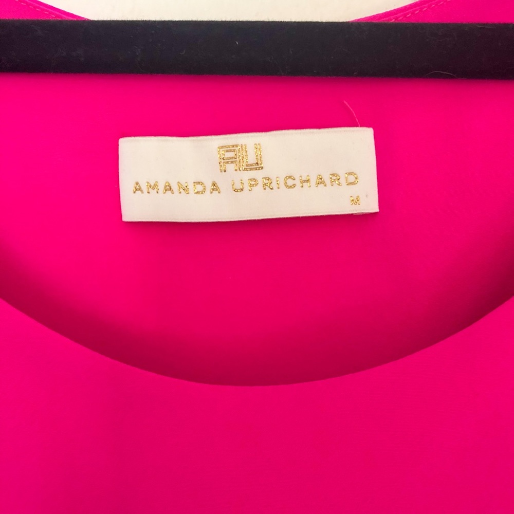 Amanda Uprichard Silk Mini Dress in Hot Pink - Picture 3 of 6